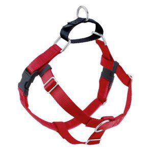 Red Freedom No-Pull Dog Harness by 2Hounds Design with Training Leash LARGE